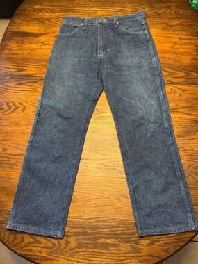 Wrangler Men's Straight-Leg Indigo Blue Jeans